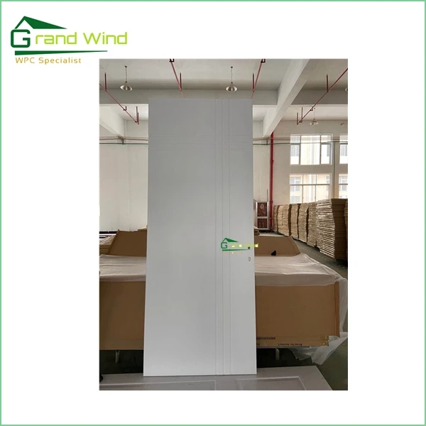 White color  painting  WPC door with lower price