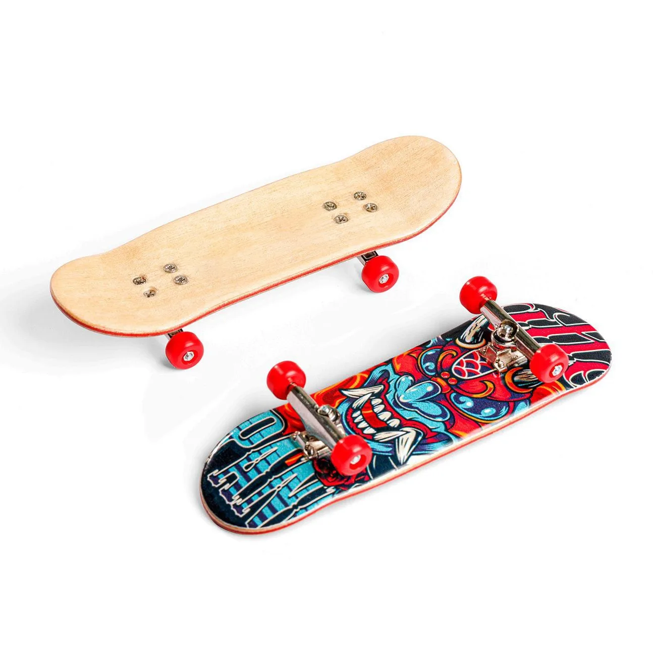 Blank canadian maple wood finger board mini skateboard toy fingerboard