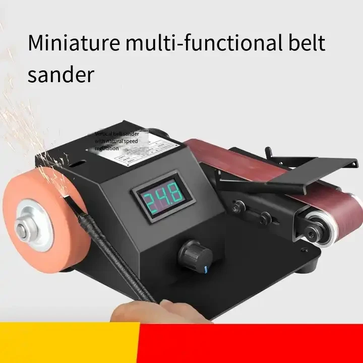 Rechargeable Small Belt Sander Lithium Micro Mini Electric Polishing Machine Knife Sharpening Talisman Sandpaper Machine