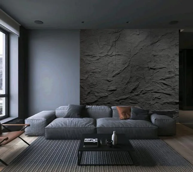 AISEN DECOR Pu Artificial Stone Polyurethane Material Brand New Stone Pu Stone Leather Mushroom Slate Wall Brick Tv