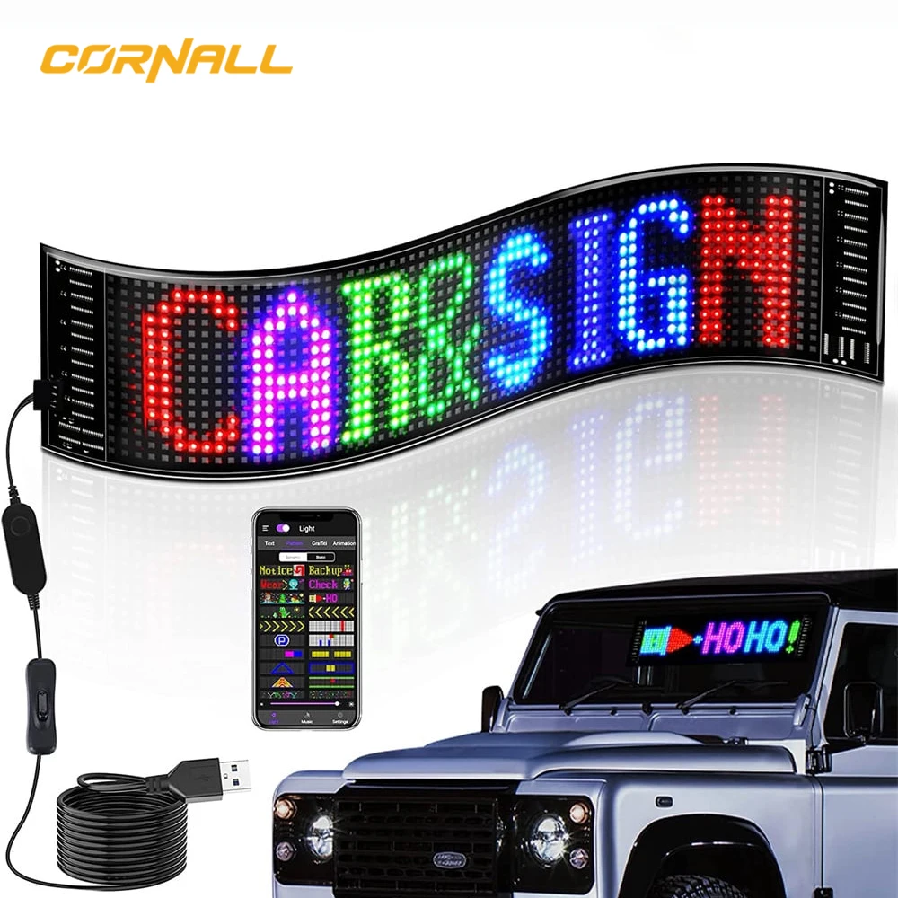 New Smart Wifi Digital Programmable Display Sign Message Screen Led Car Rear Window Digital Display