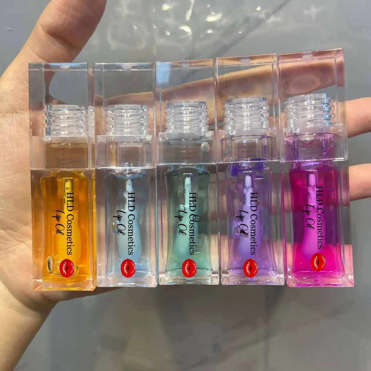 Hot Fresh fruit oil moisturizing mirror transparent lip oil long-lasting moisturizing cosmetics lip balm lip gloss