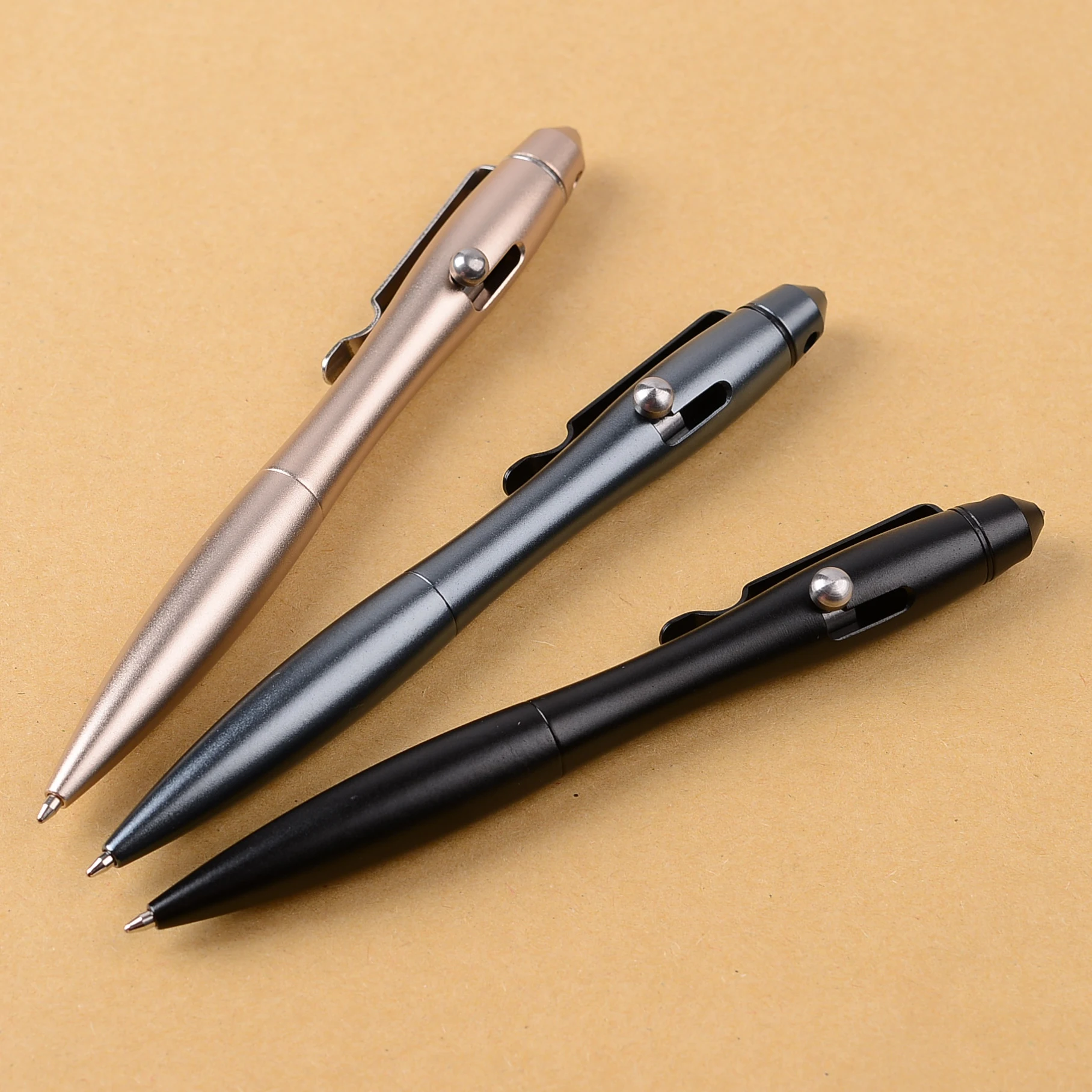 Elegant business writing pen EDC tactical pocket pen bolt action pen with emergency glass breaker