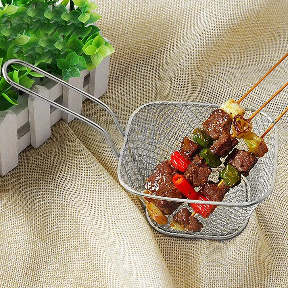 Хромированные корзины для жарки картофеля с ручкой подходит