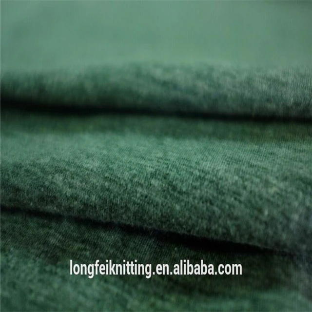 
2019 Wholesale recycle polyester cotton single jersey knit fabric for shoe/fashion garment/scarf/carpet/T-shirt 