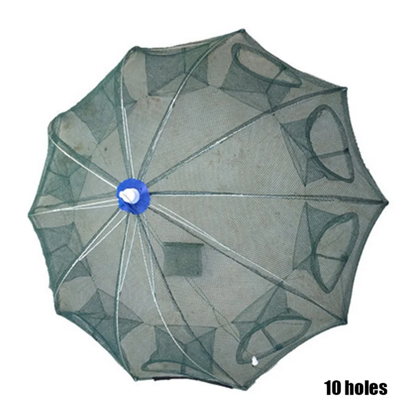 4/6/8/10/12/16/18/20 Holes Entrance Factory Make China Supplier Small Fish Trap Shrimp Trap Net Fishing Goods