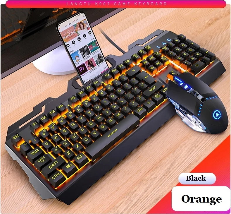 Gaming keyboard and Mouse Set V2 Wired Mechanical keyboard RGB backlight Computer Game Keyboard Gaming Gamer Mouse Combos