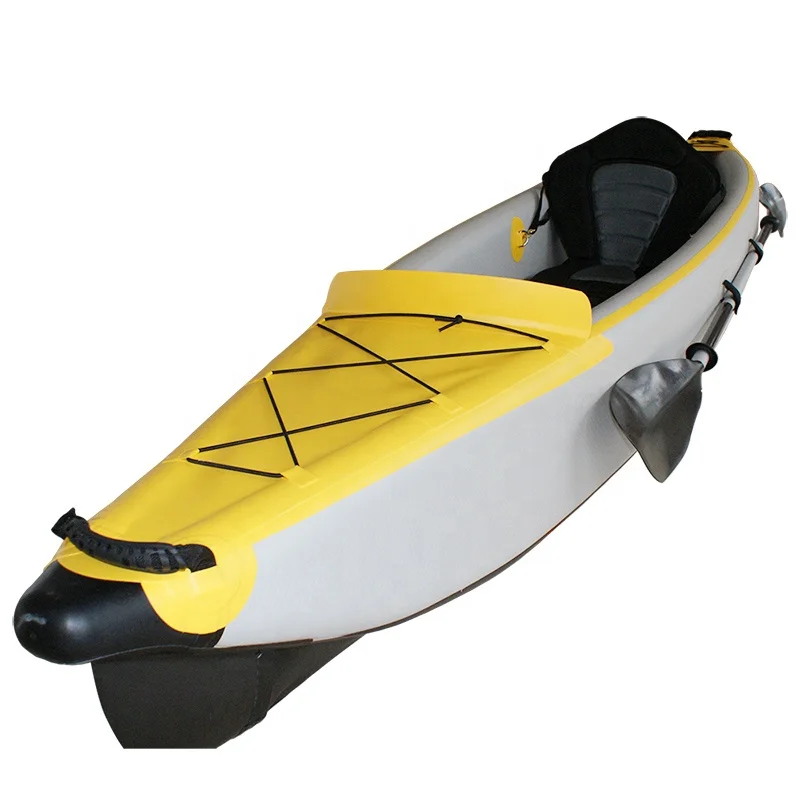 
GeeTone Outdoor Hot Selling Full Drop Stitch Kayak 2 Person Inflatable Double Kayak for Sale 