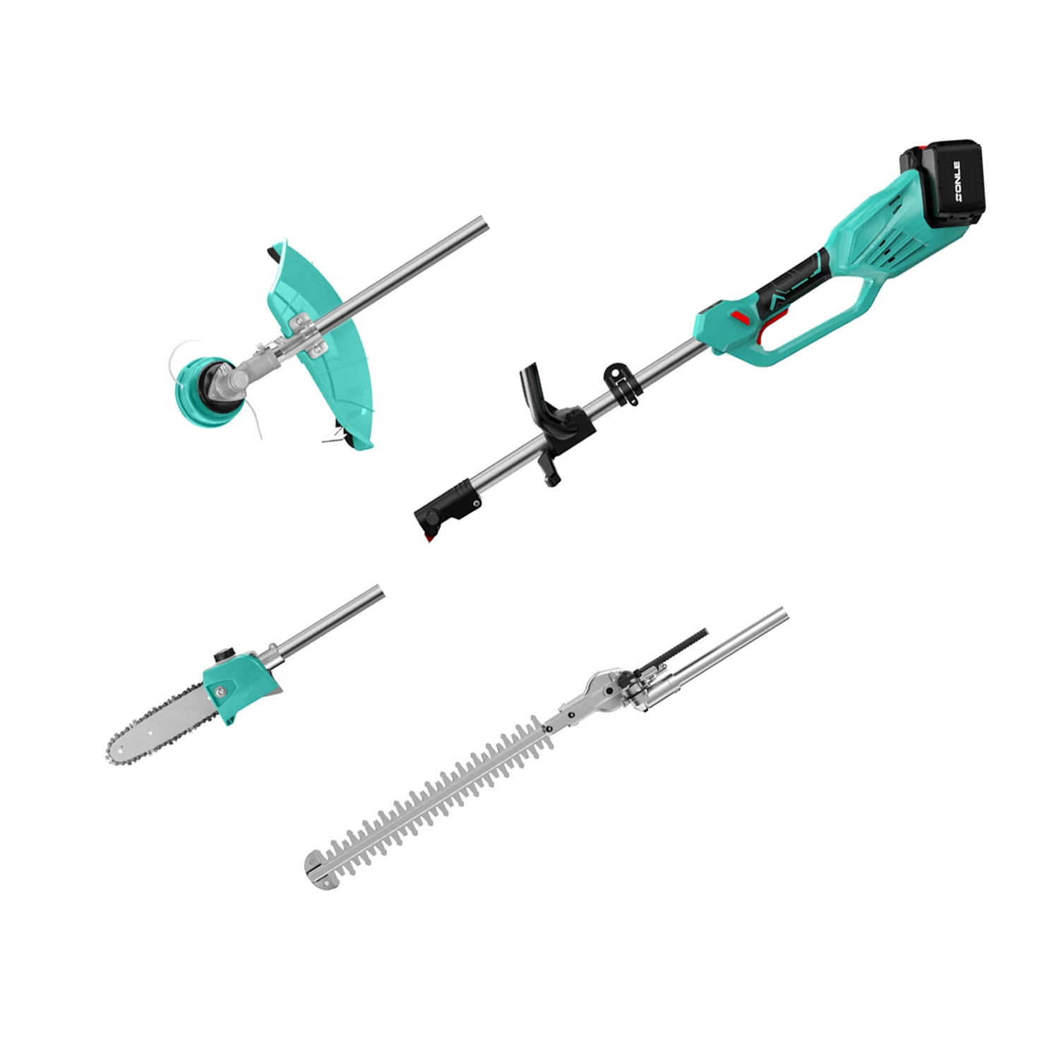 High Quality 4 in 1 multifunction Garden tool set-brush cutter hedge trimmer chain saw