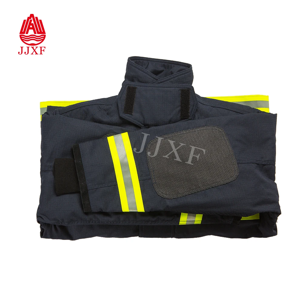 CE Certified Fireman Protective EN469 Rescue Flame Retardant Nomex Fire Fighting Suit for Fire Fighters