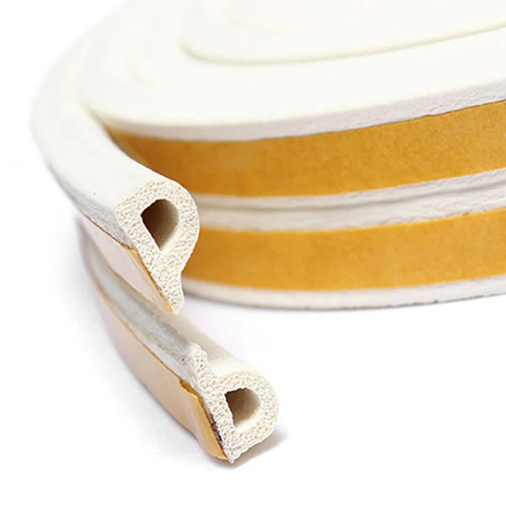 D type self adhesive  EDPM foam rubber  door and window seal strip weather strips