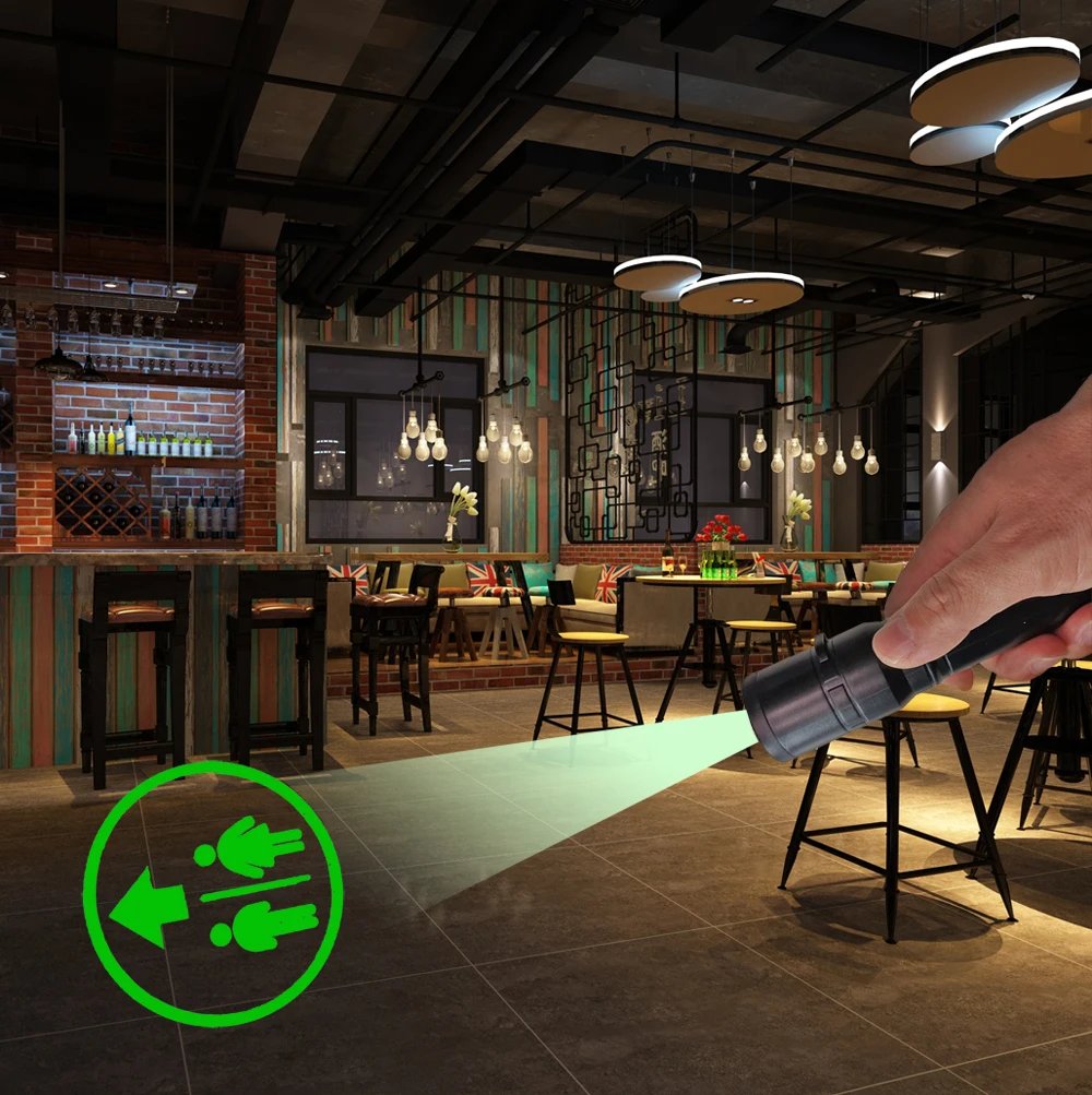 Customized logo Multi Function Night Light Torch Drop shipment Rechargeable Portable LED logo projector hand torch flashlight