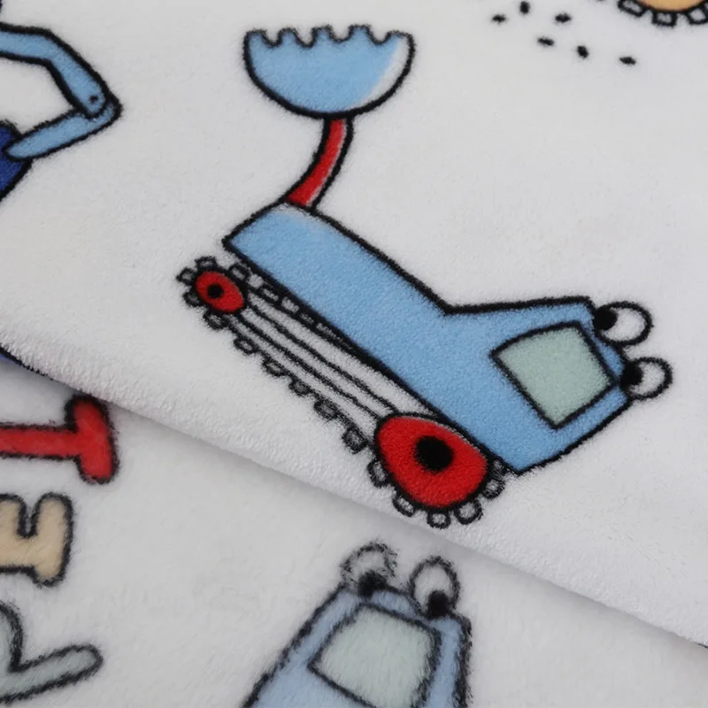 Hot Selling Cartoon Printed Farley Fleece Fabric Flannel Fabric Supplier China Manufacture