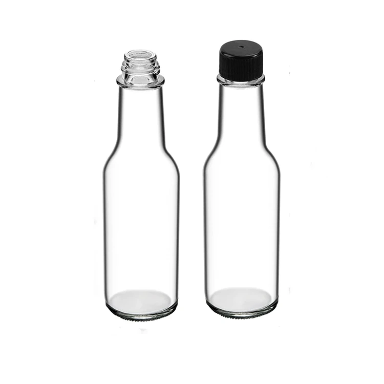 Cheap 90ml 150ml 250ml glass hot sauce bottles mini empty chilli tomato sauce bottle tabasco sauce bottles with plastic caps