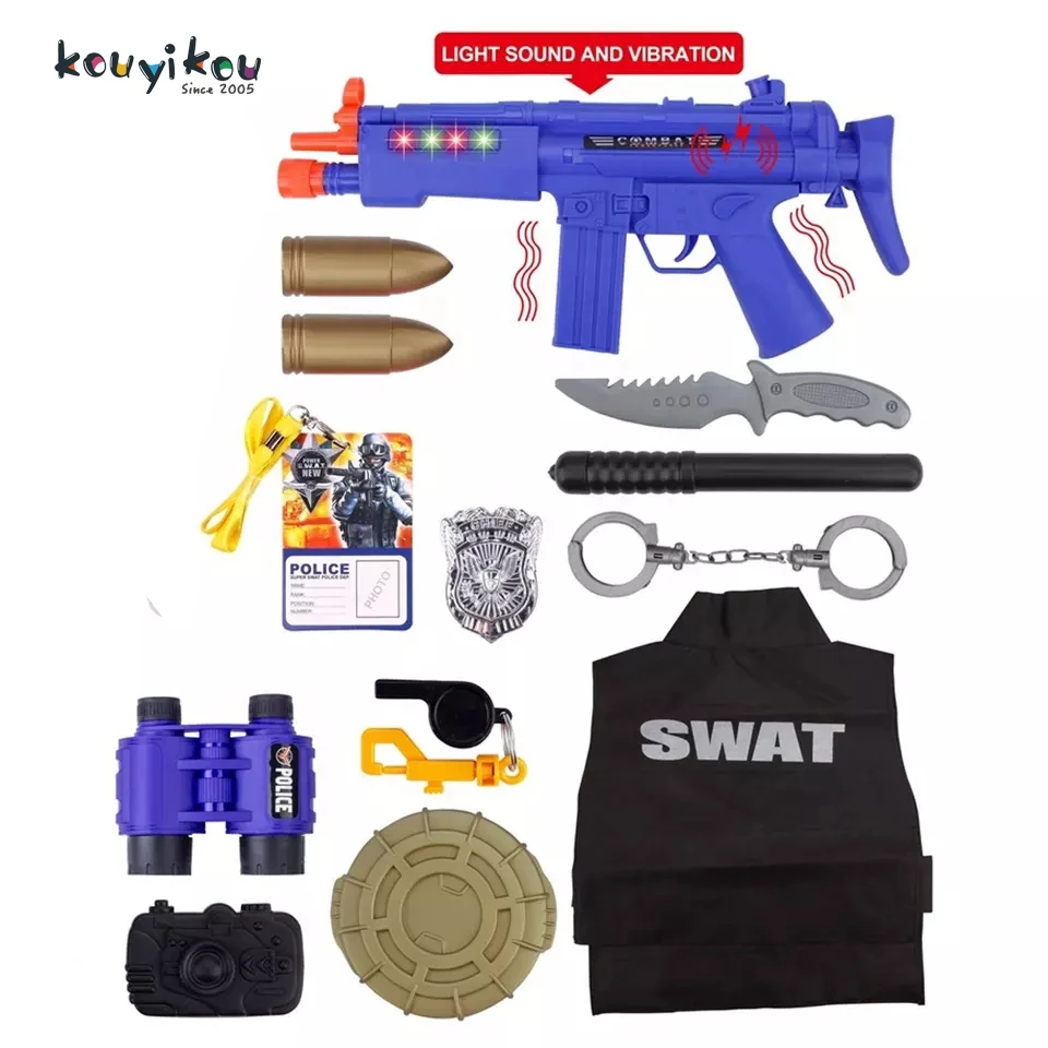 Kouyikou Christmas Children Toys Police Play Game Sets, Latest Boys Game For Kids Funny Toys Police Set
