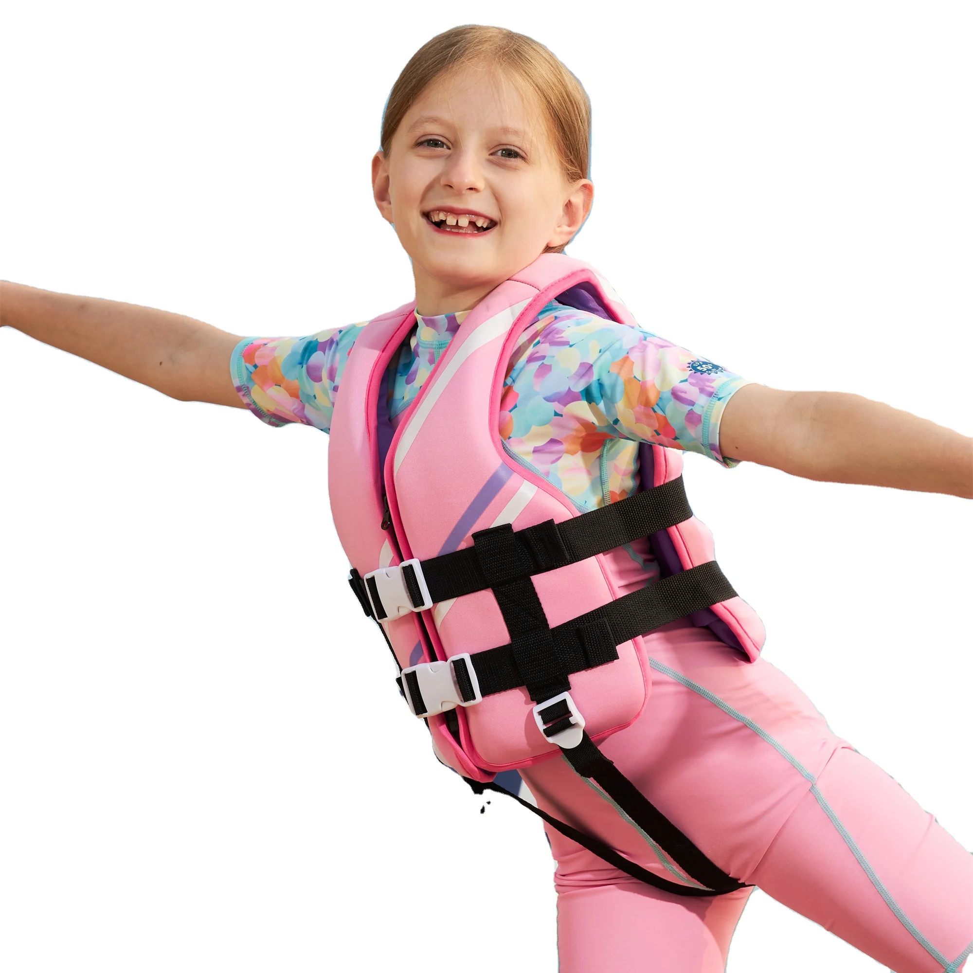 Zipper Marine Kids life jacket foam flood prevention high buoyancy neoprene fire protection rescue protective equipment