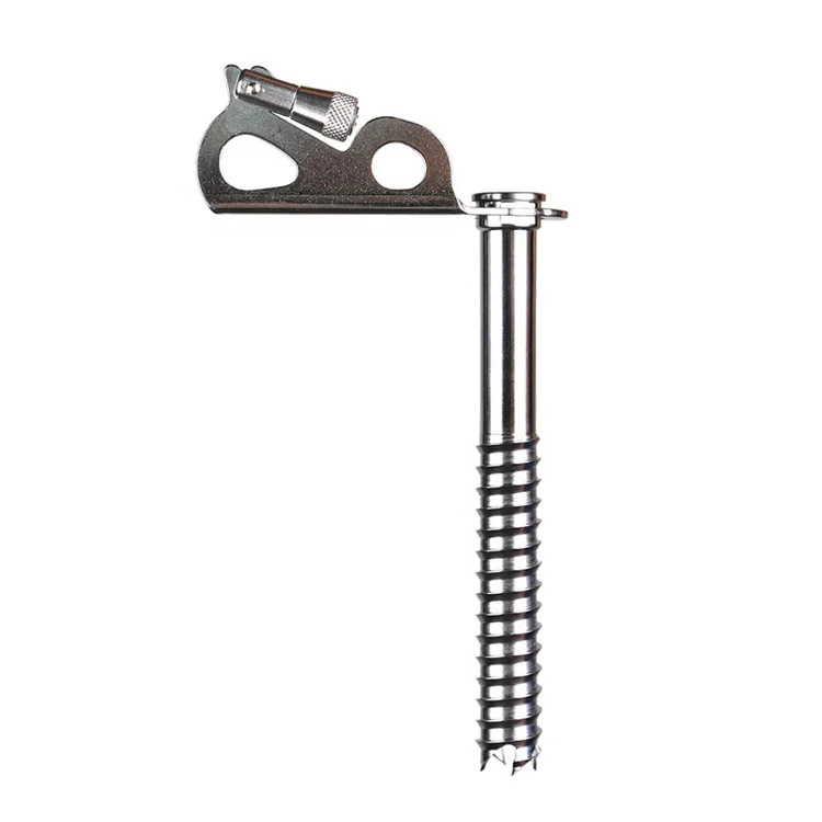 stainless steel ice screw for snow mountain climbing