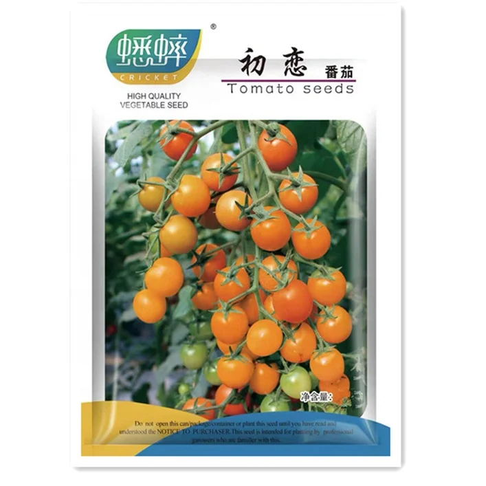 
Wholesale Indeterminate Hybrid F1 Sweet Orange Cherry Tomato Tree Seeds For planting 