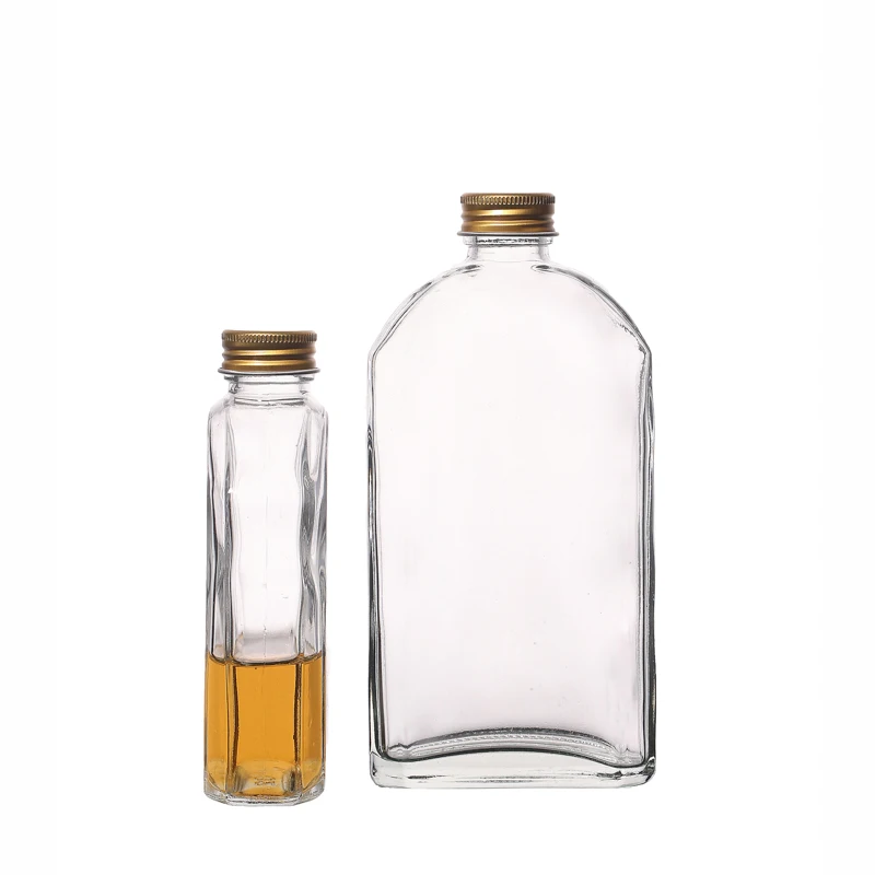 KDG Brand 100ml 200ml 250ml 350ml 500ml Flint Flask Beverage Coffee Glass Bottle Wholesale Customized Glass Manufacturer bottle