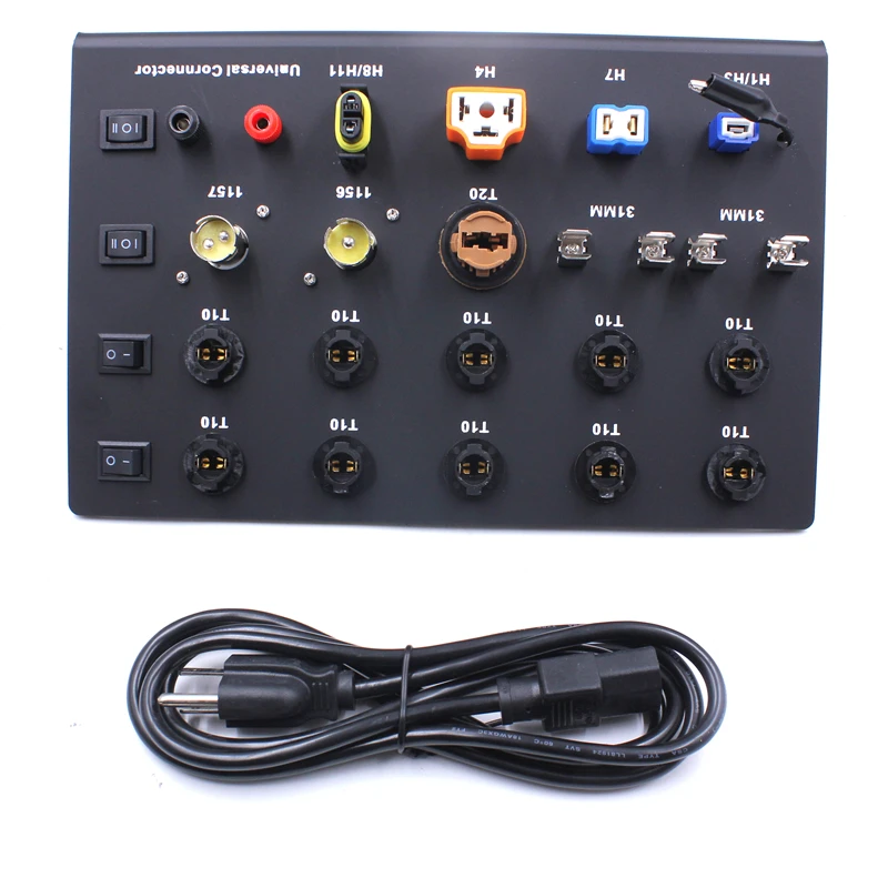 СВЕТОДИОДНЫЙ Автомобильный светильник Настольная автомобильная лампа Плата дисплея T5 T10 T20 1156 тестовая плата светодиодной лампы для фар H1 H3 H4 H7