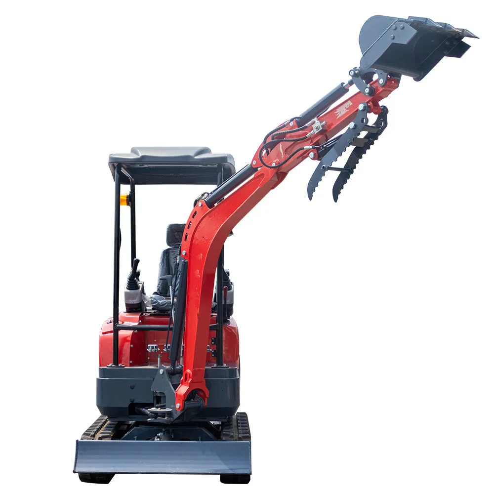 Long Reach Grabber Hydraulic Mini Tracked Excavator Small Earth Escavatore 1Ton 1.8Ton New Mini Earth Digger Machine for garden