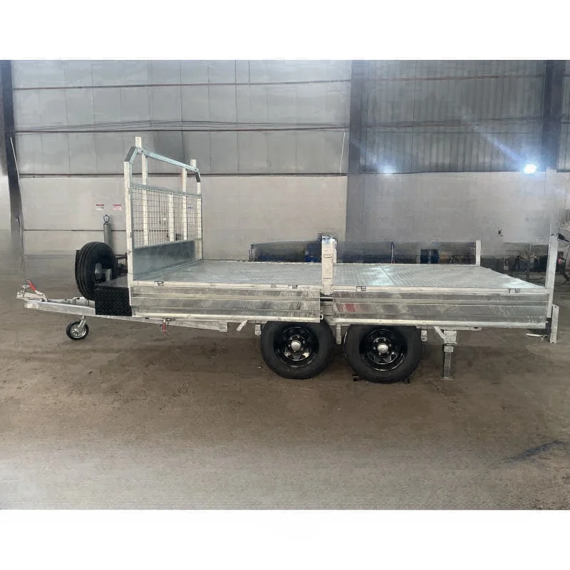 3500kg cage trailer with tipping function and ram