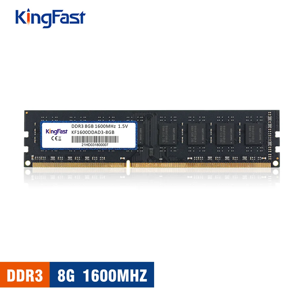 Kingfast двойная скорость передачи данных 3 DRAMs 4 ГБ модуль памяти 512M x 8-bit 1 ранг CL11 ddr3 1600 для настольного ПК Память хранилище