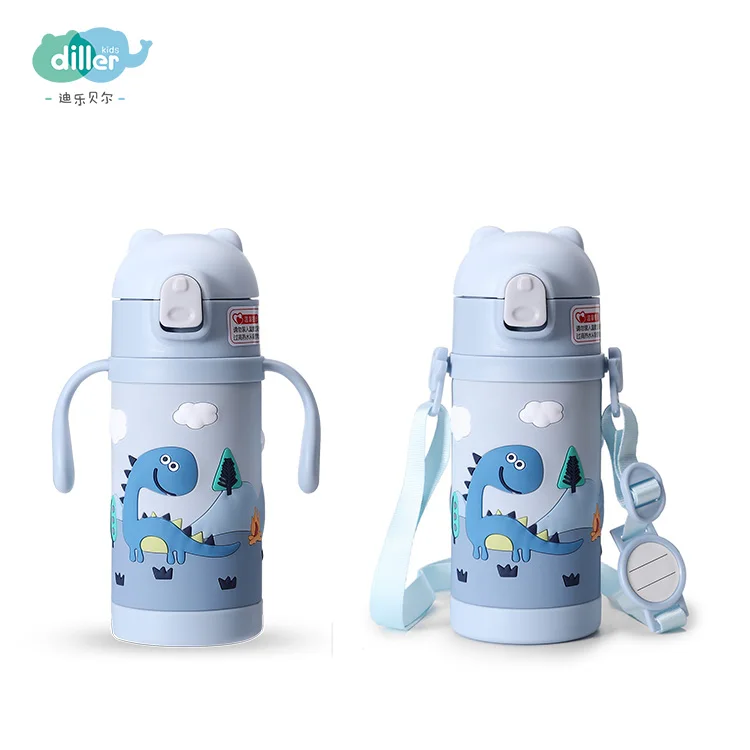 
2020 550ml insulated thermal water bottle with rope 