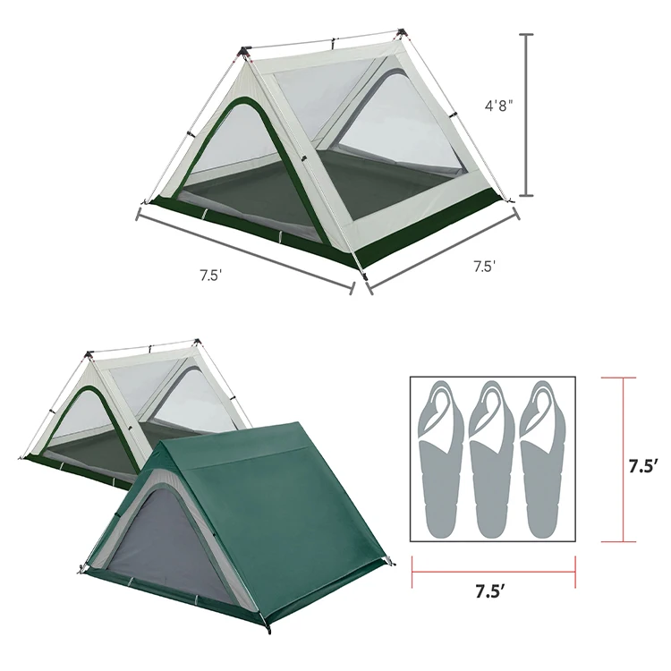 HOMFUL Wholesale Outdoor Force Ten Classic Camping Tent Lightweight Backpacking Tent For Hiking