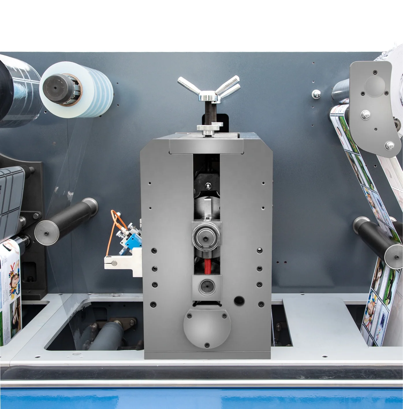 Rotary/semi-rotary Label sticker varnishing lamination cold stamping Die-cutting Machine with slitter and sheeting functions