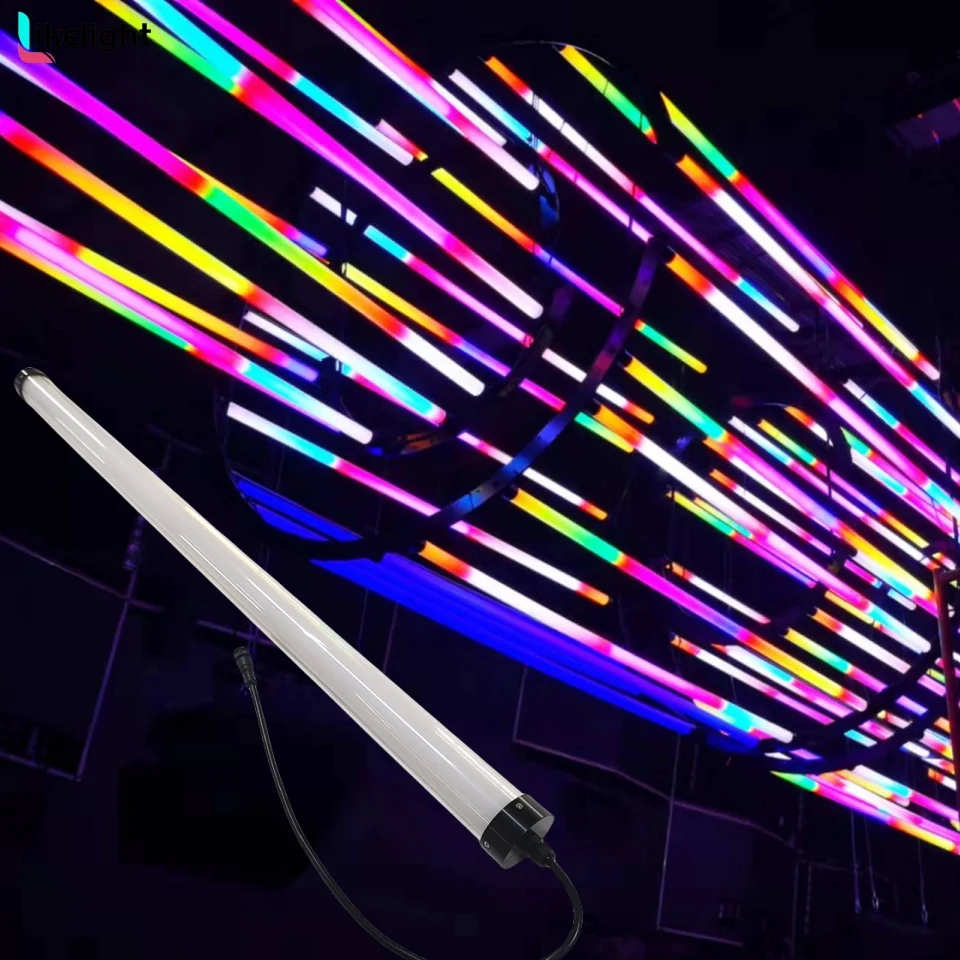 Likelight Waterproof 360 Degree 3D effect DMX SPI  RGB RGBW digital D40mm led pixel tube light