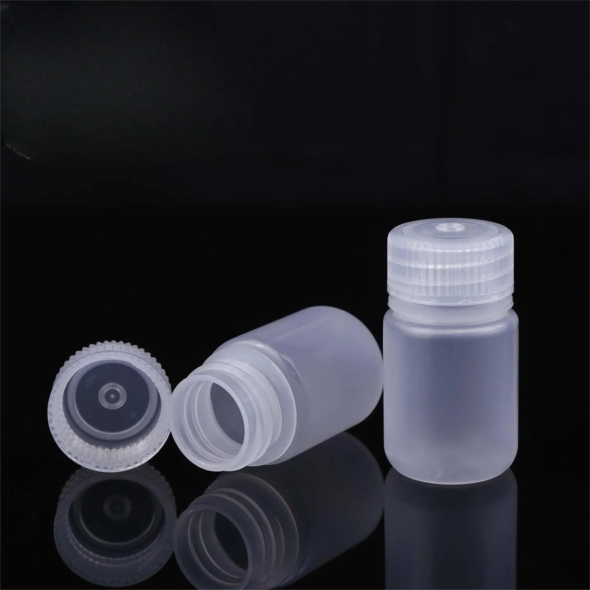 30ml reagent PP plastic packaging high temperature resistant sample vials transparent pigment powder dispensing bottle