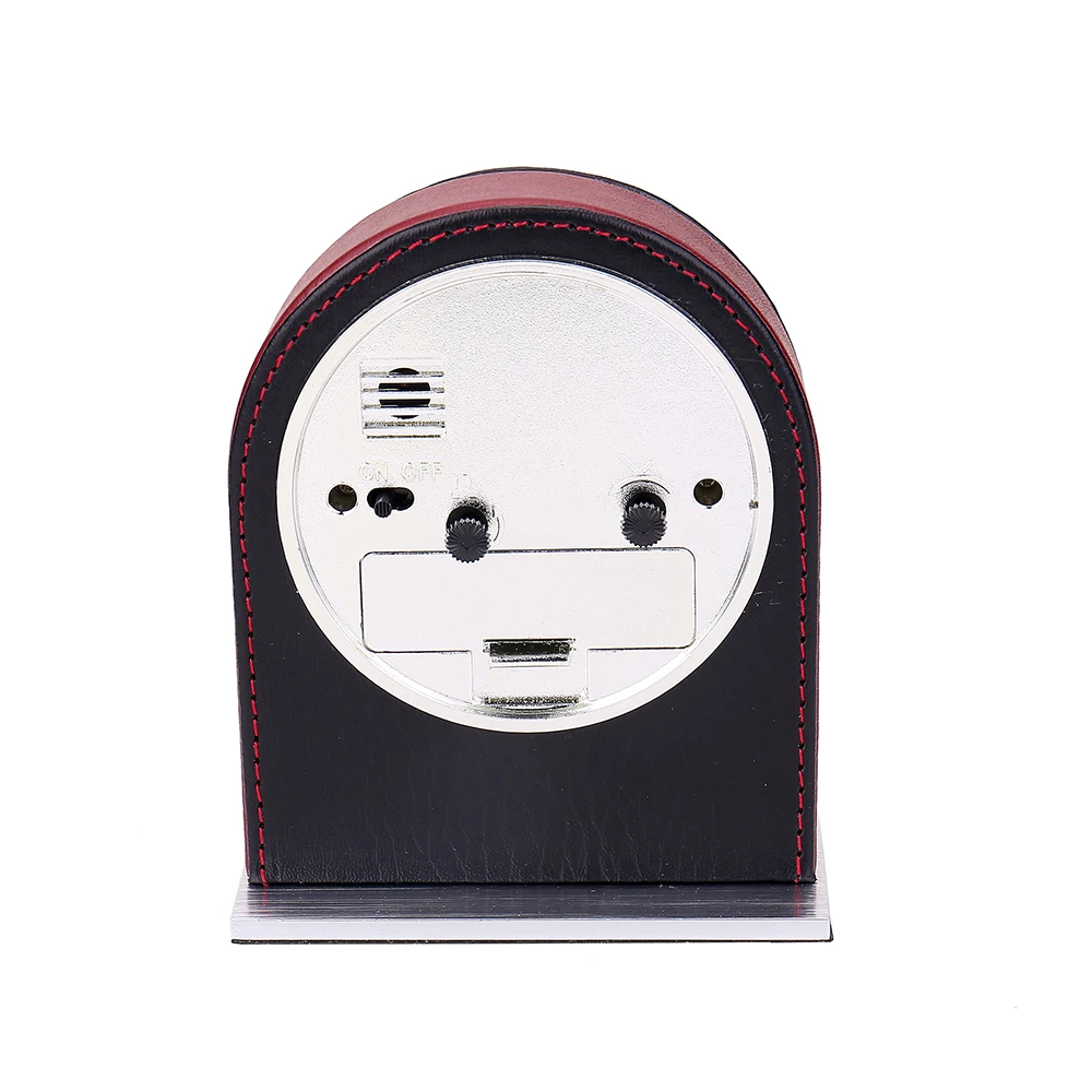 Pu Leather Grandfather Table Desktop Floor Standing Desk Stand Clock