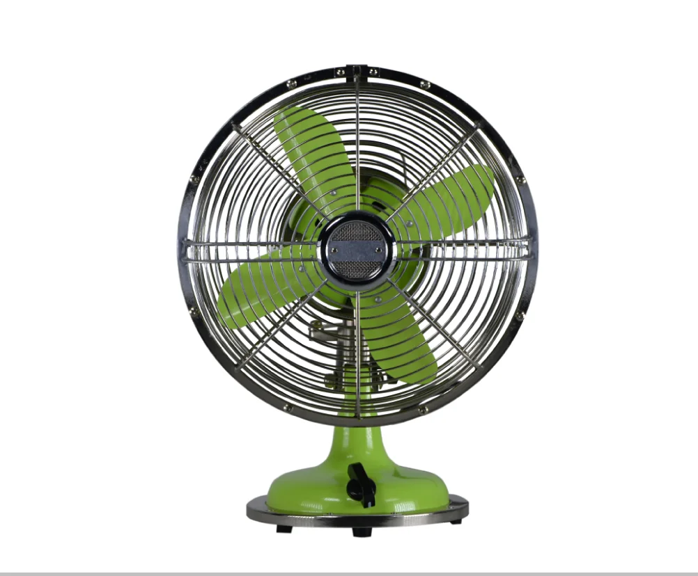 Customized Color Electric Full Metal Antique and Retro Table Fan for household