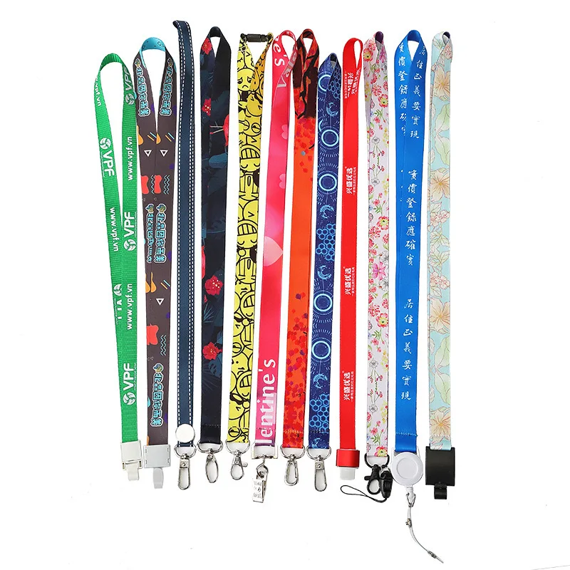 Экологически чистый материал, сублимационный Печатный шейный шнурок, шейный ремешок, шнурок для удостоверения личности