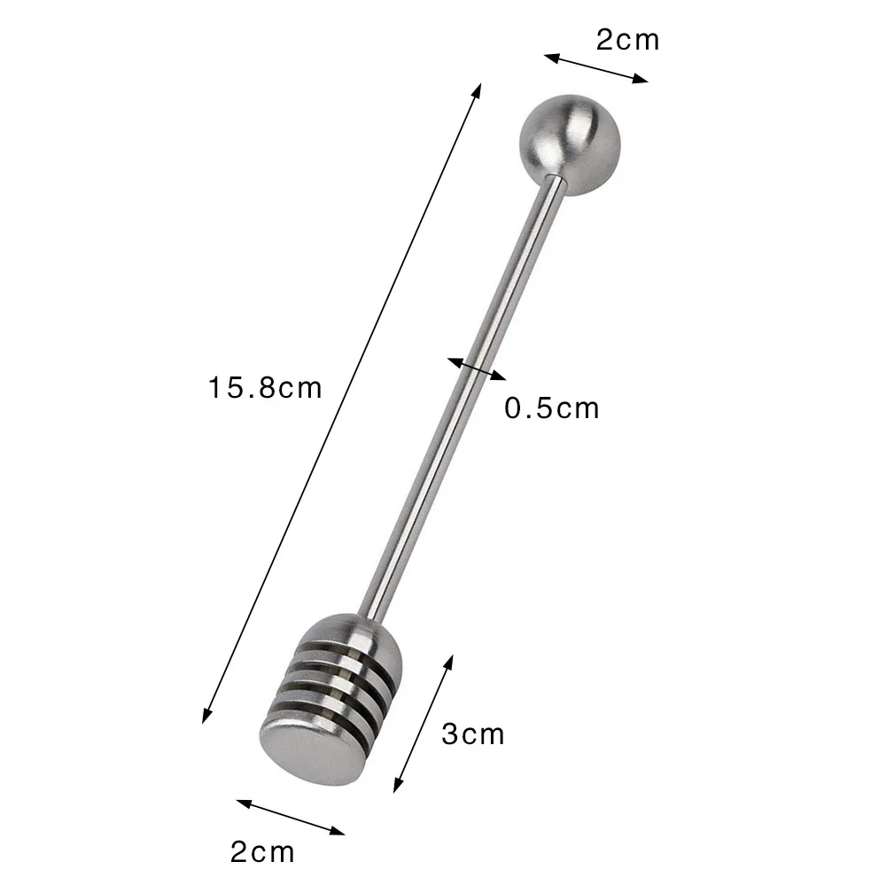 Stainless Steel Multifunctional Honey Stick Coffee Jam Stirring Kitchen Tools