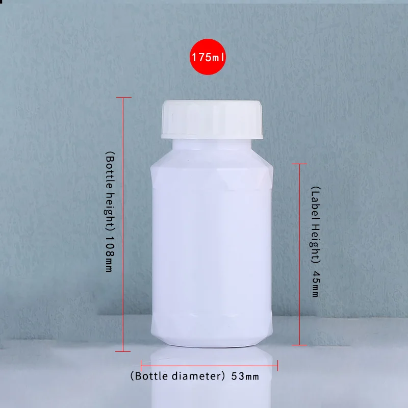 75 100 175 210 250 400 ml white pill medication bottle medicine bottles jar plastic for supplements