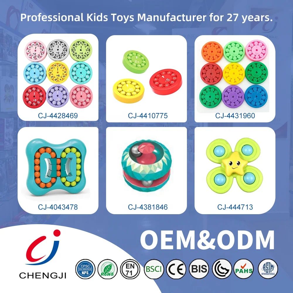 Chengji Fidget Spinner Toy Set Digital Gyroscopes Mathematics Toy for Kids Math Fidget Spinner Math Counting