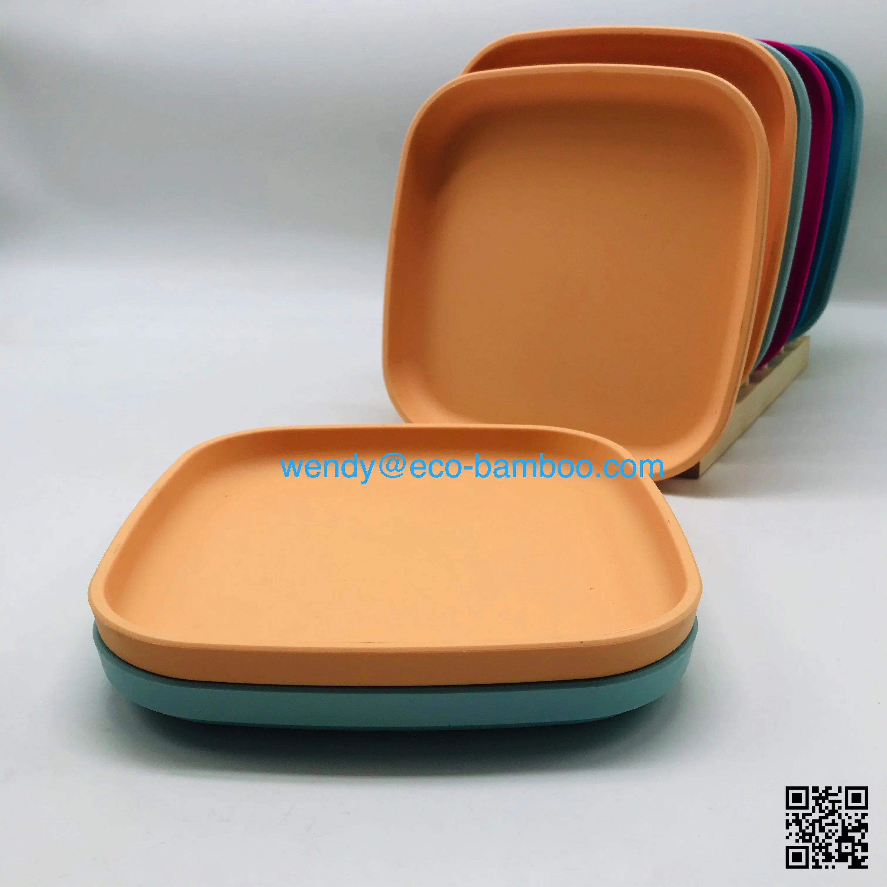 Bamboo fiber Divided Plate for Kids Toddlers Children Baby PLA Dinnerware set BPA Free  plates with dividers