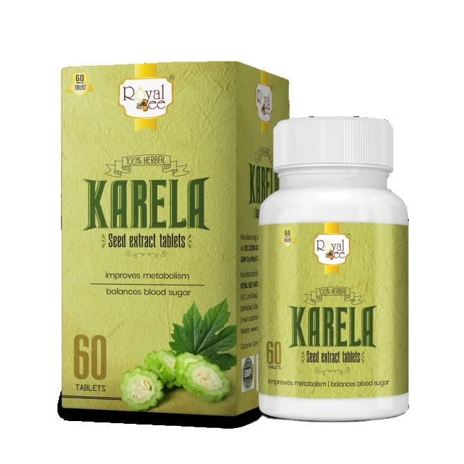 Top Selling Karela Tablets Royal Bee Karela Tablets Ayurvedic Blood Sugar Tablets Herbal Medicine For Blood Sugar