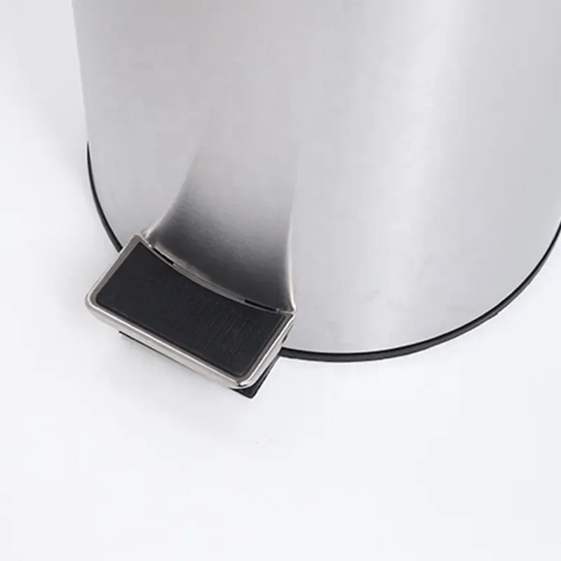 High Polish Metal Garbage 3L 5L 8L 12L 20L 30L Stainless Steel Trash Pedal Bin