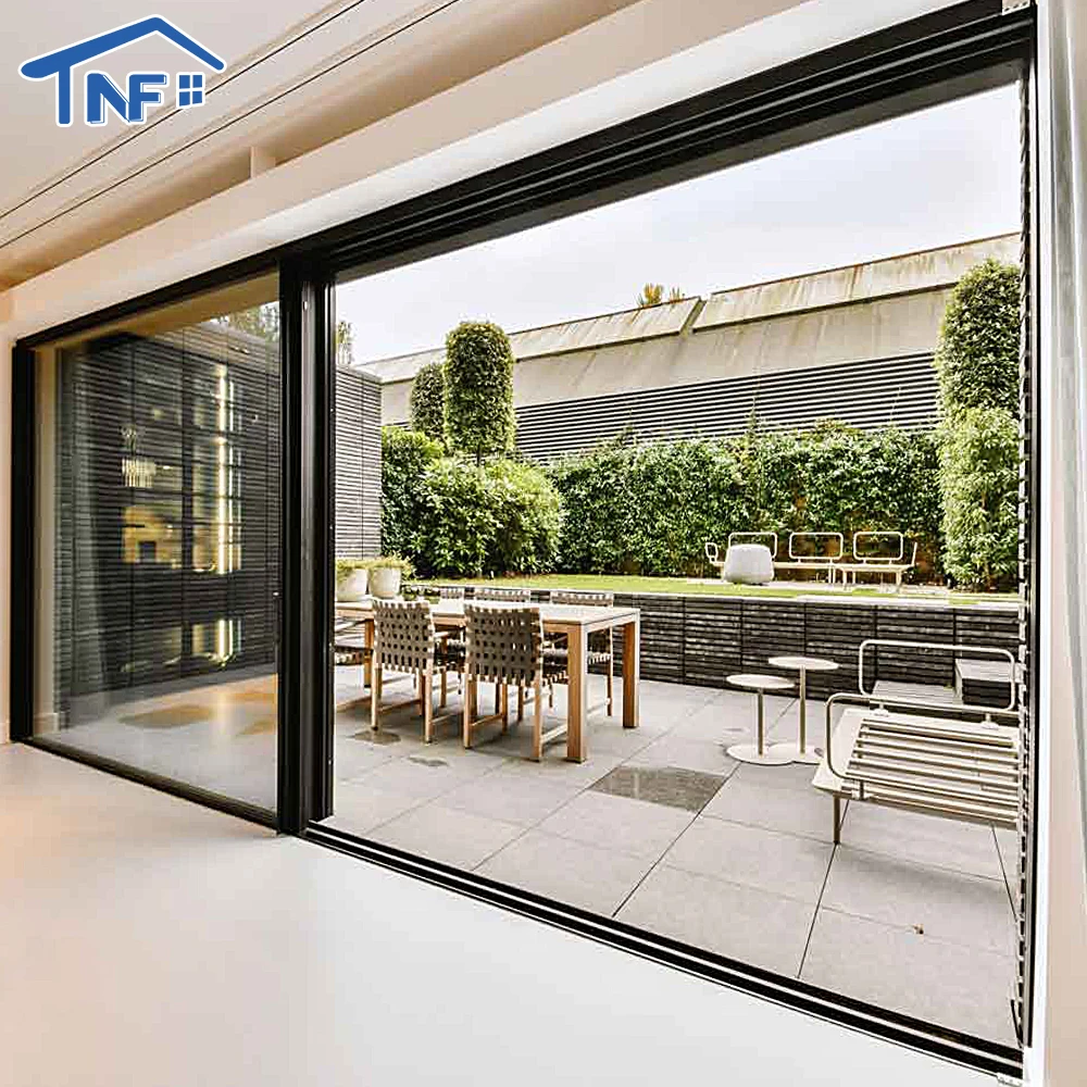 Modern design exterior patio aluminum interior aluminium alloy pocket slide doors metal patio glass door sliding exteri