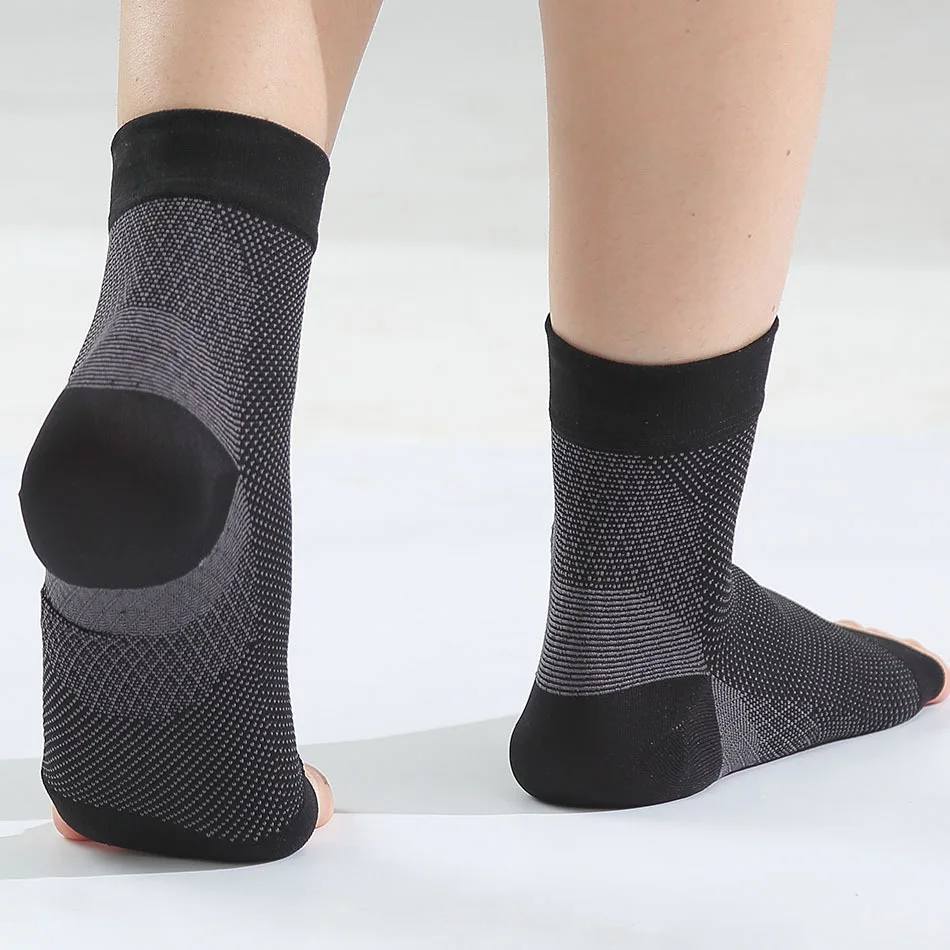 Outdoor Sports Short Boat Socks Foot Sleeve Plantar Nylon Foot Angel Sleeve Open Toe Women Crew Socks Compression Socks For Mens