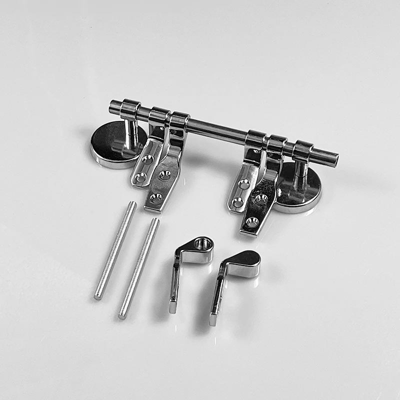 Полированное хромированное Цинковое сиденье для унитаза шарнирный комплект оборудования универсальная подгонка