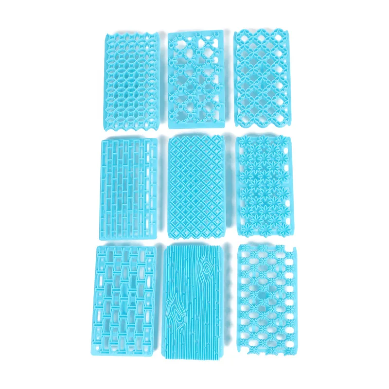 Cake Fondant Embossing Mould Fondant Art Embosser Cookie Cutter Mold For Cake Fondant Cupcake Decoration Imprint Mat Baking Tool