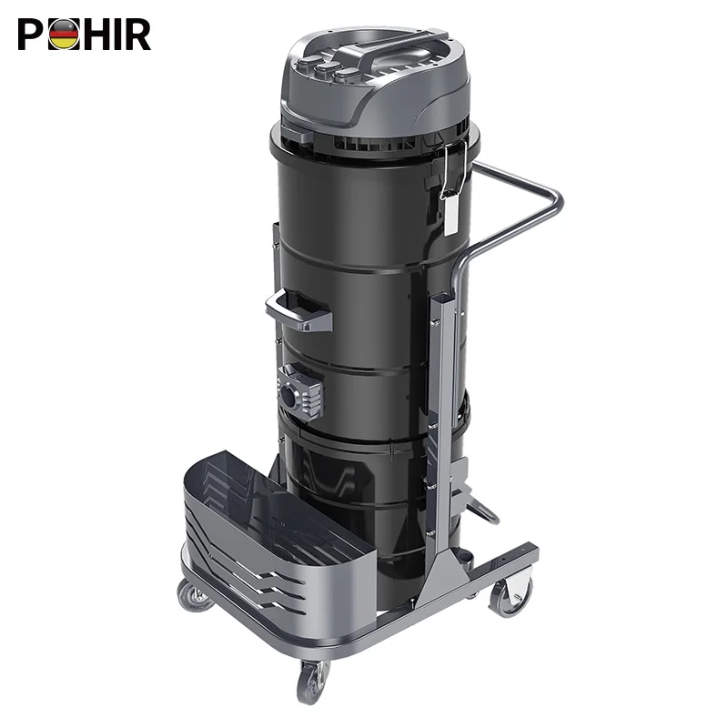 3-motor 3600W 160L High Quality Wet and Dry Industrial Plastic Tank Vacuum Cleaner