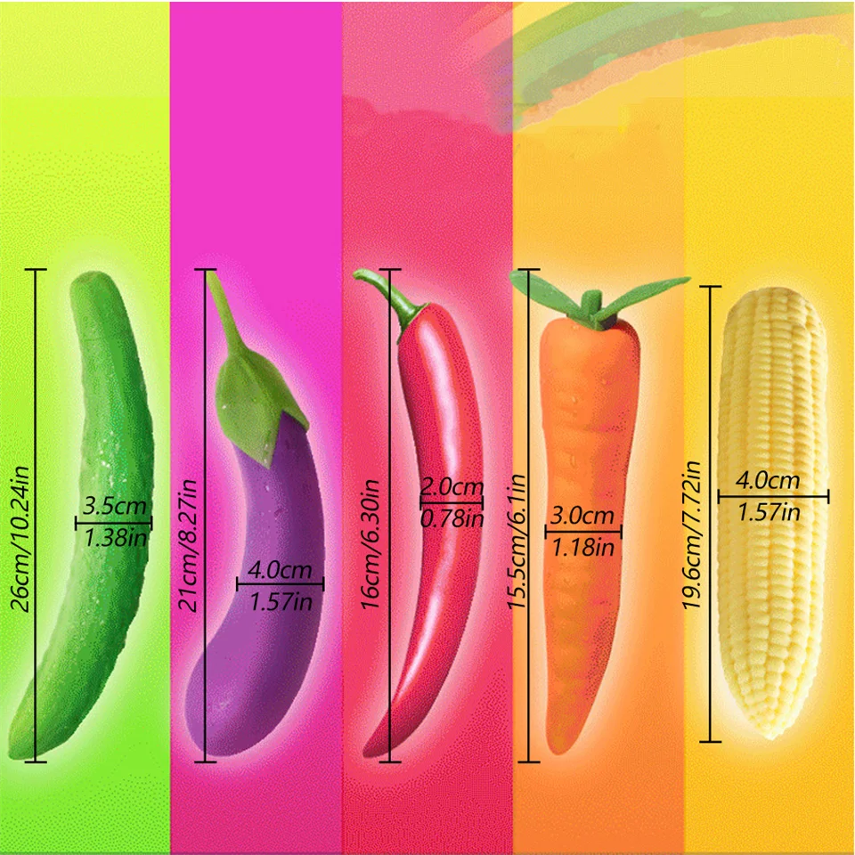 Vegetables Sex Vibrator G-spot Simulation Masturbator Vibrating Dildo Penis Pussy Massage Sex toys for Women Masturbation