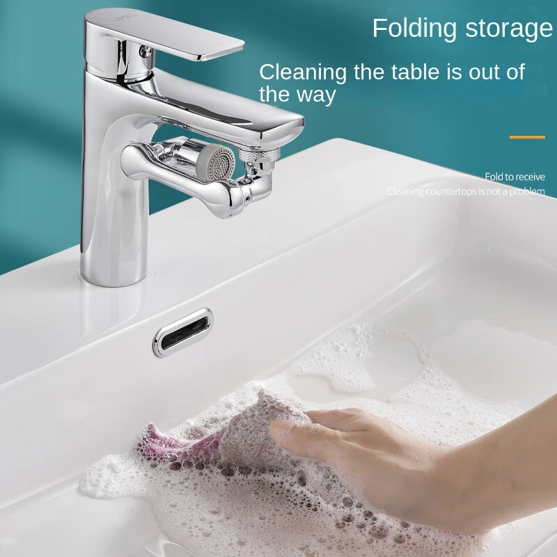 New Style Basin Faucet Brass Nozzle 360 Rotating Degree Flexible Universal 2- Function Faucet Accessories