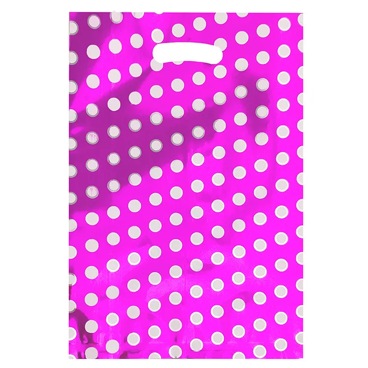 Poly Tote Gift Pouch Plastic Handle Shopping Business Packaging Bag thank you bag Shoes clothing packaging bags