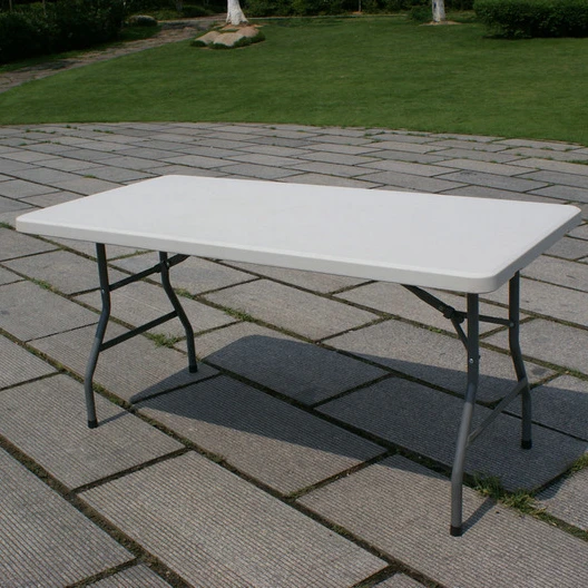 5FT Blow Moulded Rectangle Plastic Folding Table